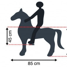 MY PONY ride on Unicorn - Medium/White & Gold Unicorn