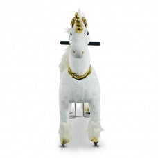MY PONY ride on Unicorn - Medium/White & Gold Unicorn